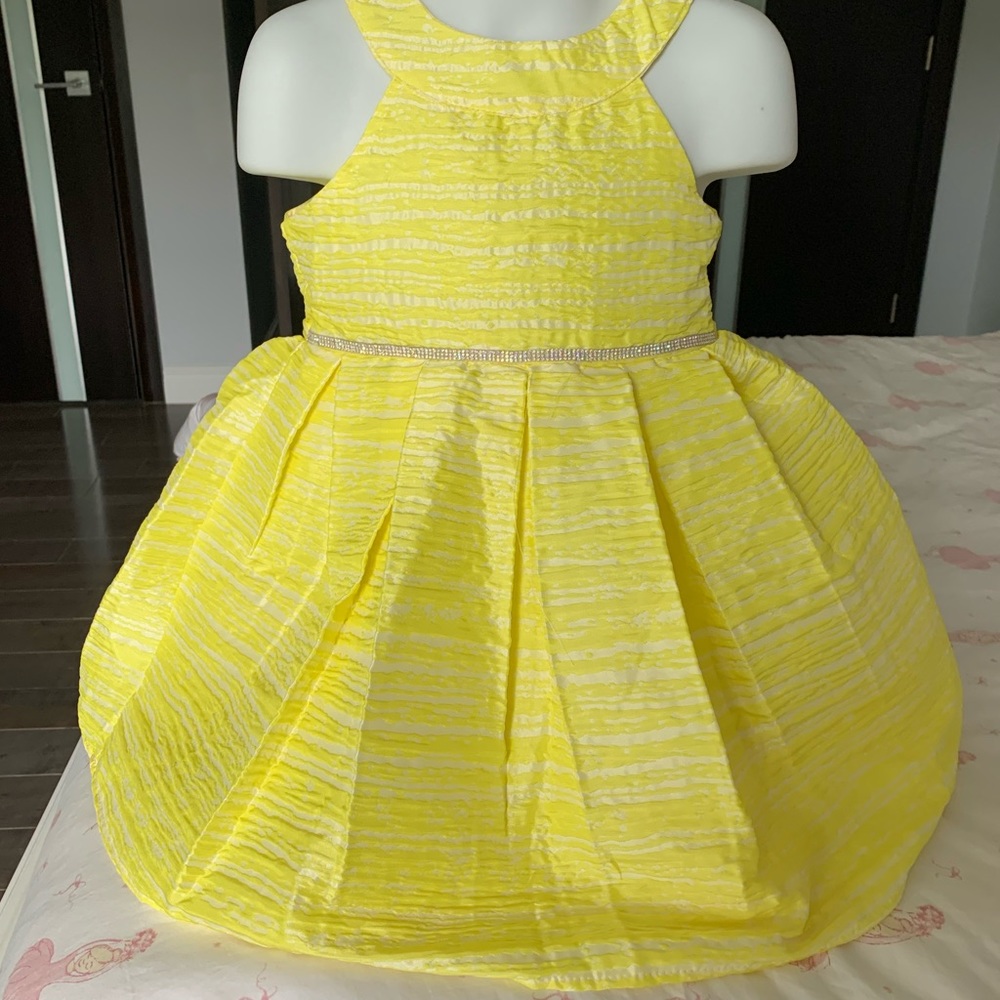 Brand new formal yellow dress girls toddler size 4